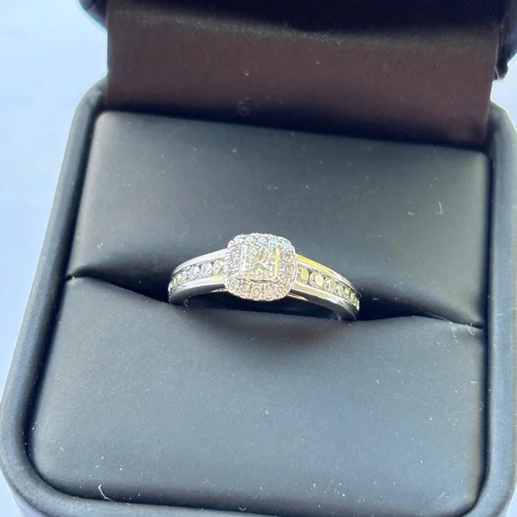 WG Halo Engagement Ring